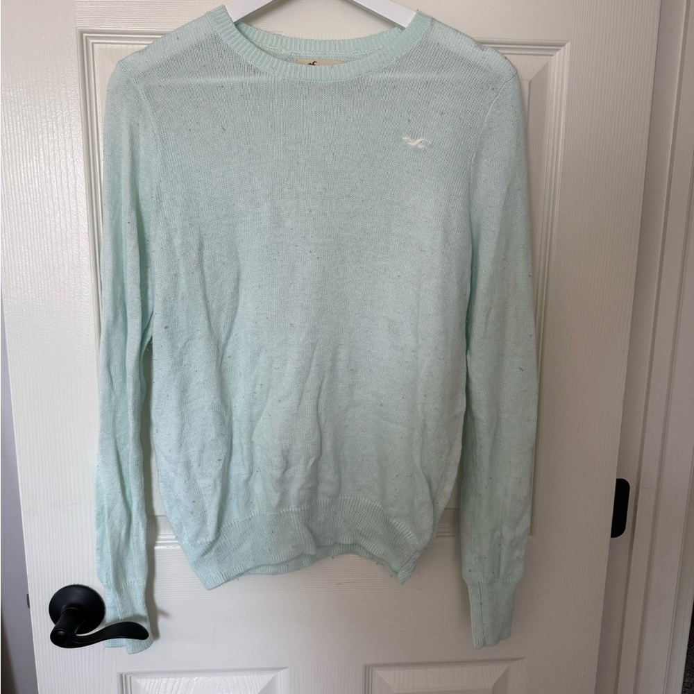 Hollister Light Green Crewneck Sweater